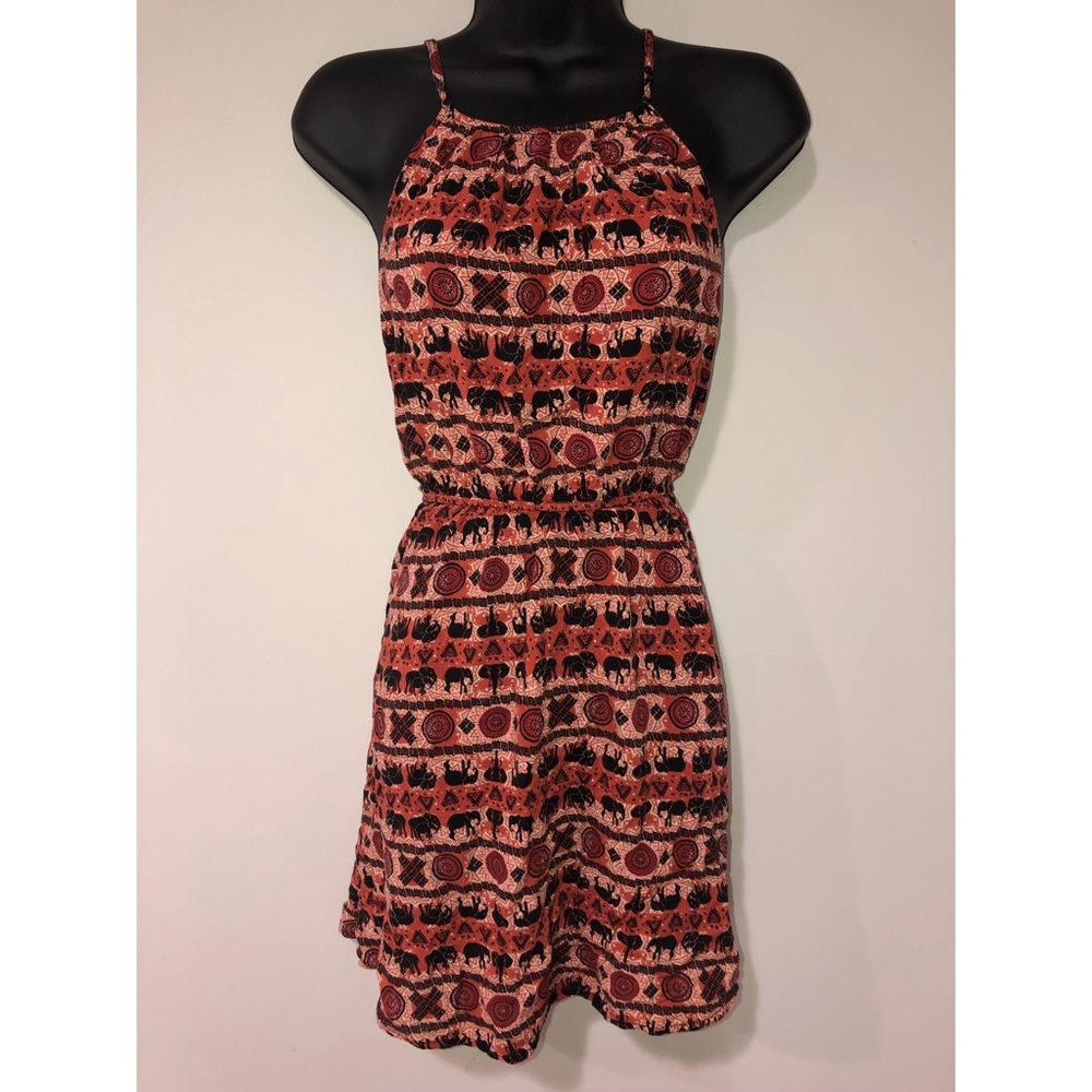 Orange Elephant dress